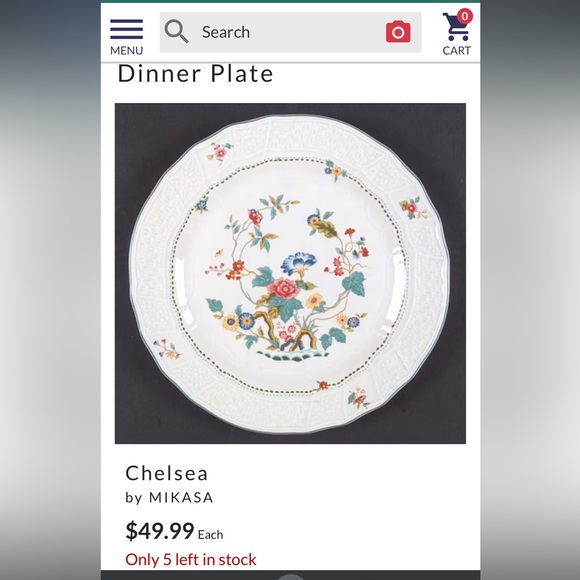 6 Vintage Antique Fine China Chelsea by MIKASA Dinner Plates Japanese porcelain - Picture 4 of 5